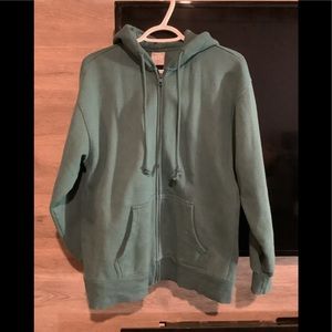EUC Aritzia TNA Cozy, Boyfriend fit Size 1. Slate Teal.